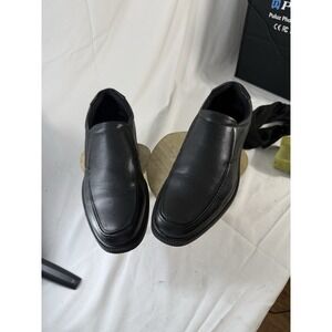 Robert David Mens Dress Shoes Size 9.5 Slip-On Memory Foam Black Comfort